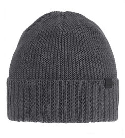 Czapka zimowa męska, z wełną merino, Weser, szary ciemny, 56-59 cm