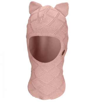 Kominiarka dla dziewczynki, wełna merino 100%, Deneria, brudny róż, 50-53 cm