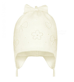 Czapka z perełkami Balbinka rozm.40-42 cm