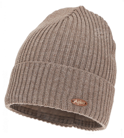 Czapka zimowa damska, 50% merino, Lissha, ciemny beżowy (04), 55-58 cm