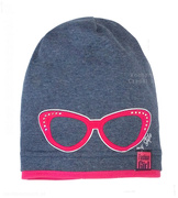 Stylowa czapka dla dziewczynki, Fashion Girl, rozm. 48-50 cm