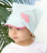 Chustka z daszkiem dla dziewczynki, miętowa, Darling , 48-50 cm