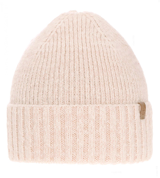 Czapka zimowa damska, merino, róż pudrowy blady, Vlaara, 56-60 cm	