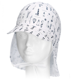 Czapka na lato dla chłopca, Cold Wave, filtr UV,  biała, rozm. 48-50