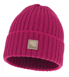 Czapka zimowa damska, merino, ciemny róż, Nedebet, 56-60 cm