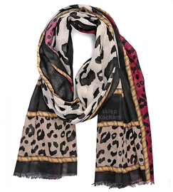 Szalik damski, cienki, wizkozowy, 180 x 88 cm