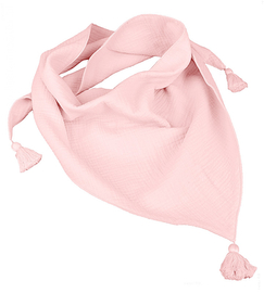 Chusta z muślinu  dla dziewczynki, jasno różowa