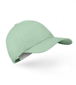 Czapka z daszkiem damska, zielona (80% len), 54-56 cm