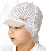 Czapka na lato dla chłopca, z siateczką, Yavdal, beżowy, 48-50 cm