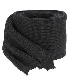 Szalik zimowy męski z wełną merino 50%, Galaor, szary ciemny