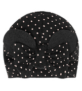Czapka wiosenna/jesienna dla dziewczynki, czarna, Facilia, 44-46 cm