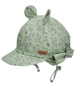 Czapka na lato z daszkiem, filtr UV,  Kumdar, zielona, 52-54 cm