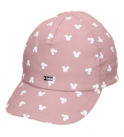 Czapka z daszkiem dla dziewczynki, UV 30+, Fonsia, brudny róż, 50-53 cm