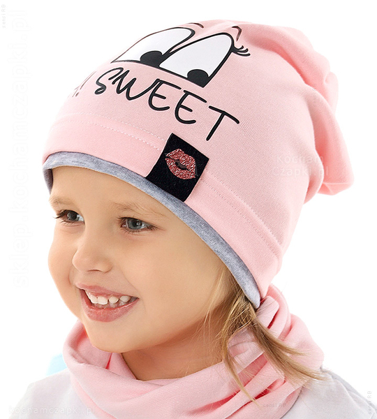 Czapka dla dziewczynki, smerfetka, bawełniana, Oh Sweet, 48-51 cm