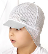 Czapka na lato dla chłopca, z siateczką, Yavdal, szary, 50-52cm