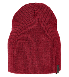 Czapka wiosenna/jesienna damska, w prążek, bordowa, Cemri, 54-56 cm