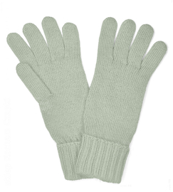 Rękawiczki damskie, wiskoza-wełna-agnora, K394074, uniwersalne, zielone, M/L