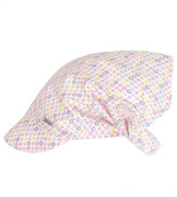 Chustka z daszkiem, na gumce, na głowę dla dziewczynki, różowo-fioletowy, Karinka, 46-48 cm
