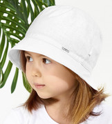 Kapelusz dla dziewczynki na lato, biały, Tanala, 54-56 cm
