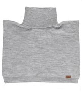 Komin z golfem z wełny merino, szary, uniwersalny, damski, młodzieżowy