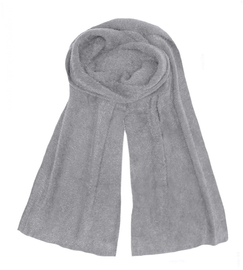 Szalik damski, ekskluzywny, z alpaki, szary
