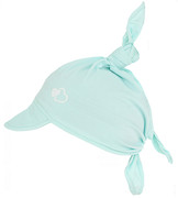 Chustka z daszkiem, bawełniana na lato dla dziewczynki, jasny turkus, Erine, 46-50 cm