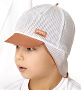 Czapka na lato dla chłopca, z siateczką, Yavdal, miedziany, 52-55cm