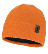 Męska czapka, wełna merino, podszewka polar, Gohan, pomarańczowa, 55-60cm