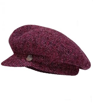 Zimowy kaszkiet damski, czapka z daszkiem Revna, rozm. 56-59 cm