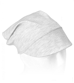 Chustka z daszkiem dla chłopca, na gumce, AM-10, szara, 46-50 cm