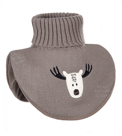 Komin - golf zimowy dla chłopca, Rabtolo, ciemny beżowy,  na wiek 5-7 lat