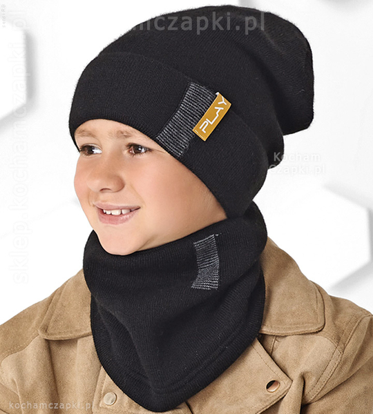 Beanie czapka i komin jesień / zima  Urlic  rozm. 53-56 cm 