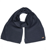 Szalik z wełny merino, 7641, granatowy