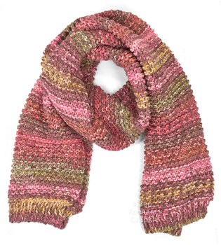 Czapka i szalik, damski zestaw, Gisele, róż + wrzos , 55-57 cm