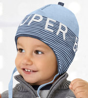 Czapka na jesień/wiosnę dla chłopca Super Look na uszy  rozm. 42-46 cm