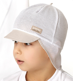 Czapka na lato dla chłopca, z siateczką, Yavdal, beżowy, 50-52 cm