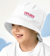 Kapelusz dla chłopca na lato, biały, Spaceex,  rozm. 52-54 cm