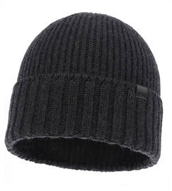 Czapka zimowa męska, 100% wełna merino, Urbner, grafitowy, 56-59 cm