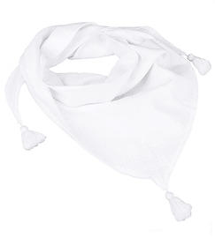 Chusta z muślinu  dla dziewczynki, biała