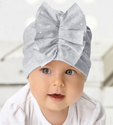 Czapka z falbaną, turban  Bilana rozm. 47-50 cm