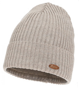 Czapka zimowa damska, 50% merino, Lissha, beżowa (08), 55-58 cm