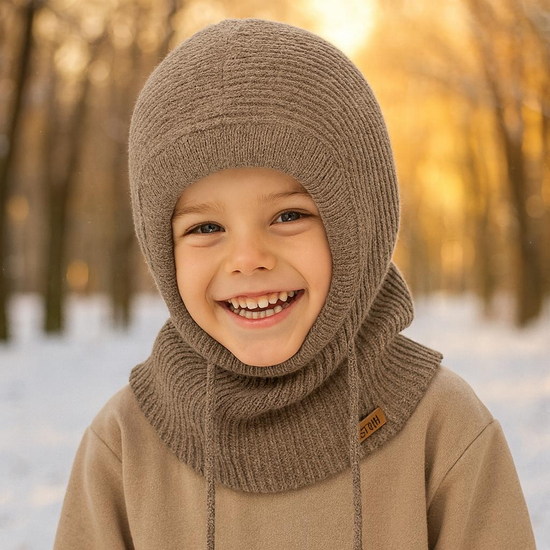 Kominiarka dla dziecka, jesień/zima, Febrero, beżowy, 46-52 cm