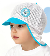 Czapka z daszkiem dla chłopca, czapka z siateczki, turkus, Rojan, 51-53 cm