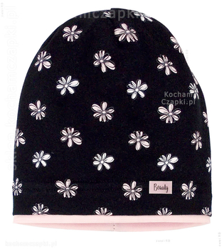 Czapka dla dziewczynki wiosna/jesień, Beuty Flower, r. 48-50 cm