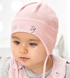 Wiązana czapka dla dziewczynki Allma rozm. 40-42 cm