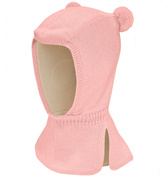 Kominiarka dla dziewczynki, wełna merino, różowa, Sanisa, 44-46 cm