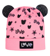 Czapka dla dziewczynki, wiosenna-jesienna, różowa Ginona  48-51