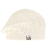 Beret dla dziewczynki, wiosenny/jesienny, kremowy, Iluna, 50-54 cm