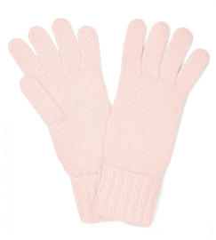 Rękawiczki damskie, wiskoza-wełna-agnora, K394074, uniwersalne, różowe pudrowe jasne, M/L