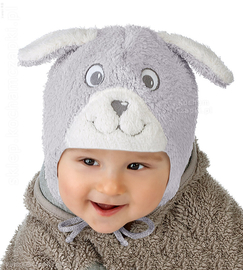 Czapka z futerka dla chłopczyka Maniek 41-42 cm